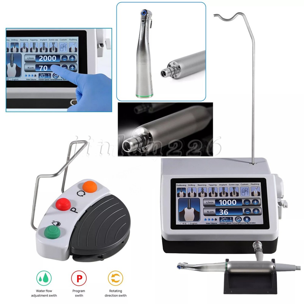 Dental LED Implant Motor Surgical System / 20:1 1:4.2 1:5 Contra Angle Handpiece