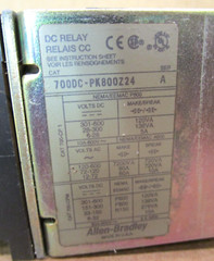 Allen-Bradley 700DC-P800Z24 700DC-PK800Z24 DC Relay Mixed Lot of 4 Pcs 50824HM