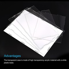 Display Case Box Acrylic Box Transparent Showcase 26x26x11cm for Collectibles
