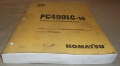KOMATSU PC490LC-10 HYDRAULIC EXCAVATOR PARTS BOOK MANUAL S/N A40001-UP
