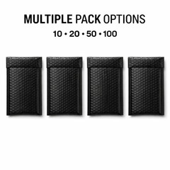 Wholesale 1000 Black Poly Bubble Mailers #000 4×8 Tear & Water Resistant