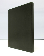 Address Book w Tabs Desk Size 5×7″ Leather Softcover Graphic Image Green
