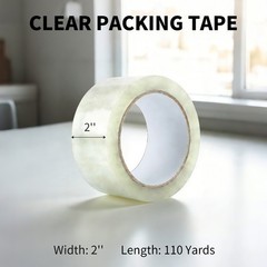 12 Rolls 2 mil 2″x110yd 330FT Heavy Duty Packing Sealing Tape