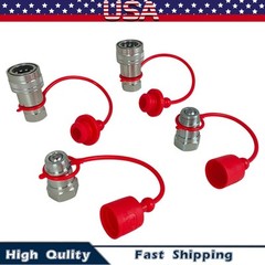2Sets For Pioneer Ball Style 1/2″ NPT Hydraulic Coupler Quick Connect Coupling