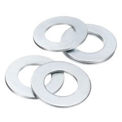 5Pcs 1-1/8″ Carbon Steel SAE Flat Washers 1.26″ x 2.25″ x 0.11″ Silver Tone