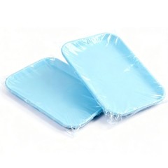 500Pcs/box Dental Tray Covers Disposable Plastic Protective Transparent
