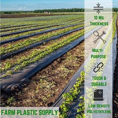Poly Cover – 10 Mil Black Plastic Sheeting