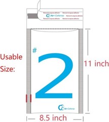 200 #2 8.5×12 Kraft Bubble Padded Envelopes Mailers Shipping Bags AirnDefense