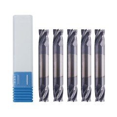 4 Flute 1/4″x 1/2″ x 2-1/2″ Solid Carbide End Mill – Double End – AlTiN Coated