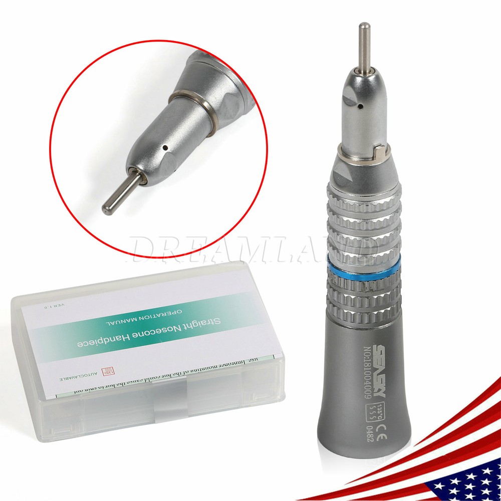 NSK Style Dental Straight Nose /Air Motor Low Slow Speed Handpiece 4 Hole