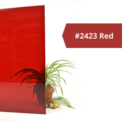 BuyPlastic 2423 Red Transparent Colored Acrylic Sheet 1/8″ x 24″ x 24″