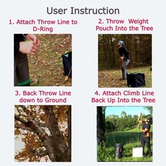 Arborist Throw Weight Pouch Bag 2-Pack Set (8 OZ and 12 OZ)- Outdoor Sports A…