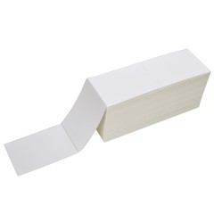 4000-20000 4×6 Fanfold Direct Thermal Shipping Labels Perforated Label For Zebra