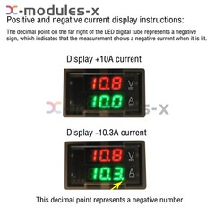 DC0-300V 50/100/200/400A Digital Current Voltage Meter Hall Ammeter Voltmeter