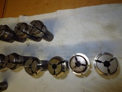 Lot of 12 S & M TF25 HEX, Round, Square Collets Southwick & Meister S&M