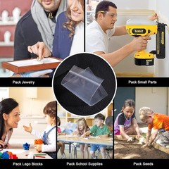 Mini Plastic Bags, 400pcs 2″ x 2″ Transparent Reusable Zipper Storage Bags fo…