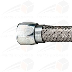 Flexible Stainless Steel Hose for High Pressure Steam Service [1/2″ NPT x 36″ L]