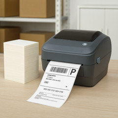 1000 4×6 Fanfold Direct Thermal Shipping Labels for Zebra and Rollo Printers