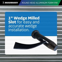 Sandbaggy Round Head Aluminum Form Pin (Reusable) – Concrete Formwork Wedge Pins