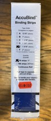 Standard Accubind Binding Strips Various Sizes & Colors