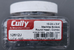 (5 Pk) Cully 52612J 10-24 x 3/4″ Machine Screw, Round Head, 100 pcs