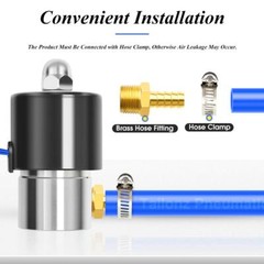 Brass Hose Barb Fitting -3/8 Inch Barb to 1/2 Inch Male NPT Adapter（Pack of 5）