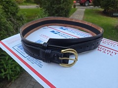 Safariland Leather Tactical Gun 36/90 Belt Black MDL 146V, P5, 2.25” X 43”, 34*
