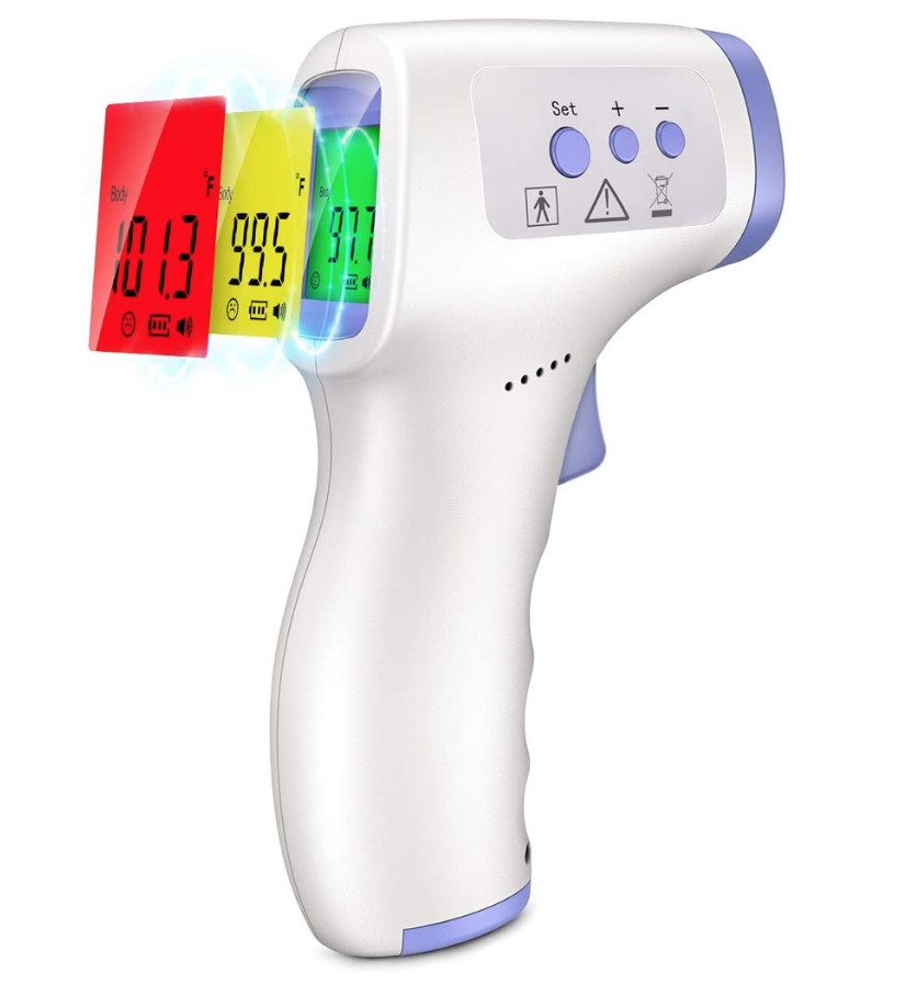 CE FDA Medical Grade NON-CONTACT Infrared Forehead Thermometer LCD Laser IR USA