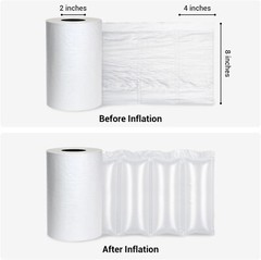 1640ft x 4″ x 8″ Air Cushion Machine Film Bubble Pillow Packaging Filling Bags