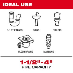 Milwaukee 3154-20 M12 12V 75′ Drain Camera w/ PACKOUT Compatibility – Bare Tool