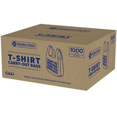 (1000 BAGS)T-SHIRT THANK YOU PLASTIC BAGS 11.5″ x 22″ GRACIAS RECYCLED MATERIALS