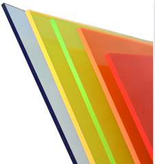Fluorescent Acrylic Plexiglass Sheet Neon Sign Transparent Sheets VARIOUS SIZES