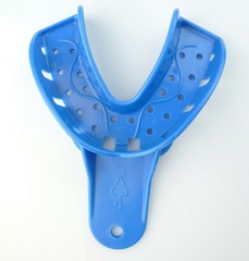 Dental Impression Trays Plastic Perforated 12PC Upper/Lower S/M/L/XL Easyinsmile