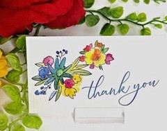 Thank You Cards for Small Business, Gift Tags, Business Cards 3.5×2″, Floral