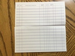 3 [ THREE ] “Easy To Read Register” for Personal Checkbook; 2025 – 2026 – 2027