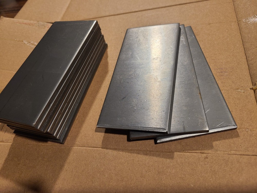 20 Practice welding Steel Plates 0.164″ Thick. 4 1/2 X 2 1/8