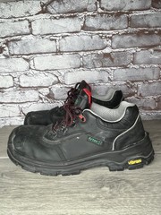 Artec Vibram Black Nubuck Industrial Steel Toe Work Shoes Men’s Sz 10.5M US/44EU