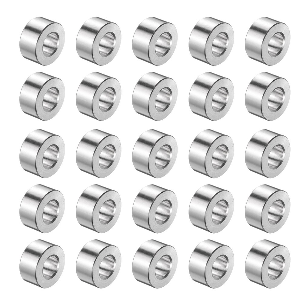 25pcs Stainless Steel Spacer 3/8″ Bore x 3/4″ OD x 3/8″ Length