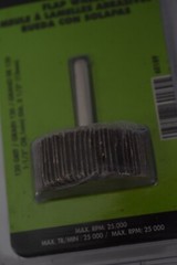 Forney Mounted Flap Wheel 120 Grit 1-1/2″ x 1/2″ x 1/4″ Shank Genuine OEM