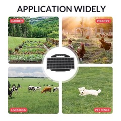 S2500 2.2 Joule Solar Fence Charger, 60 Miles Solar Electric Fence Charger fo…