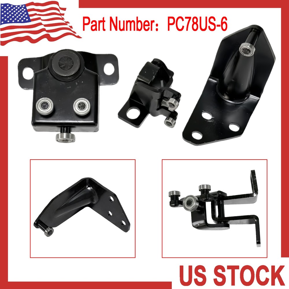 1set Cab Door Lock Bearing Track Pulley PC78US-6 For Komatsu PC75/78/128/138/228