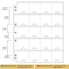 Coin Binder Sheets 30 Sheets 2″ X 2″ Coin Flips – 600 Pockets 7 Holes Coin Pages