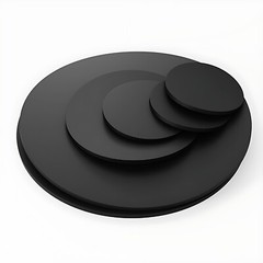 NBR Rubber Solid Discs Flat Round Pad Sealing Non-Slip Cushioning 1mm-10mm Thick