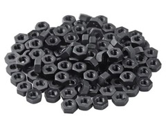 (Pack of 100) M3 x .5 Hex Nuts, PC Metric Coarse Thread Hexagon Nut Fasteners