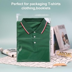 100 14X18 1.5 Mil Bags Resealable Clear T-Shirt Catalog Plastic Opp Cello Bag