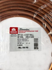 Mueller Industries D06050 3/8in OD x 0.032in Wall 50ft Copper Refrig Tube Coil
