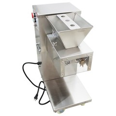 110V Stainless Commercial Meat Slicer with 5mm Blade Feed Port 9.1″×7.87″ 750W