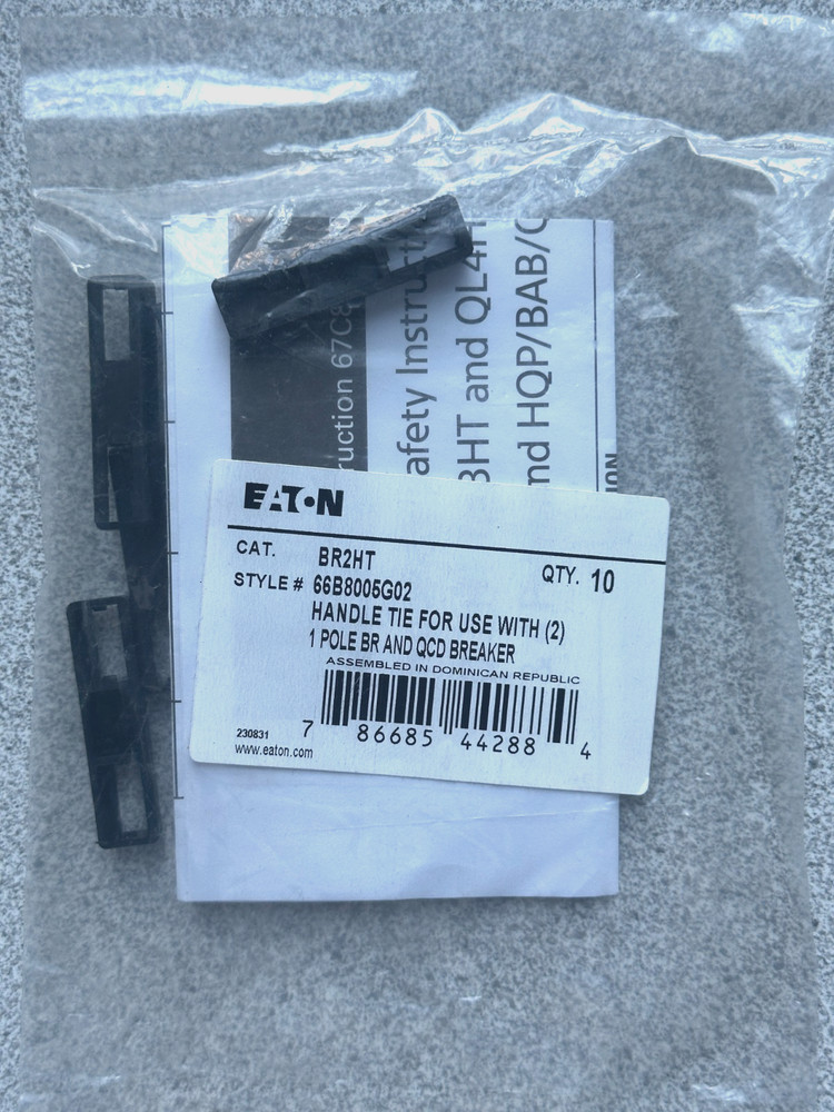 NEW 10-PACK, EATON BR2HT HANDLE TIE BARS FOR TWO POLE BR / QCD BREAKER Lot of 10