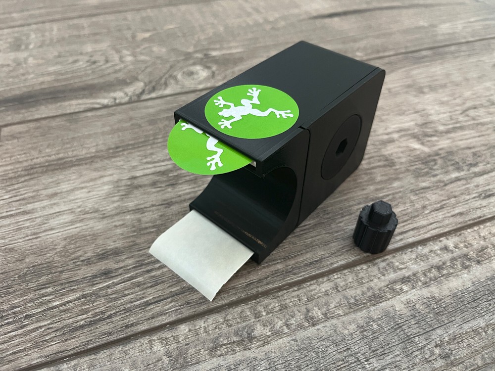 Label / Sticker Dispenser for Small Business – Various Sizes Available – Black