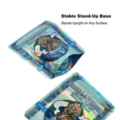 3.5g Stand Up Zipper Mylar Bags 100Pcs Smell Proof Resealable Pouches US Stock